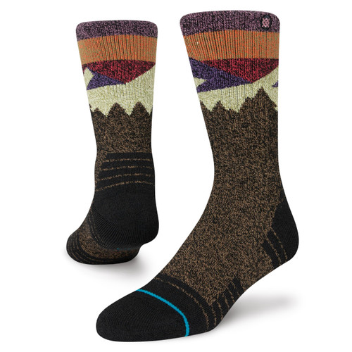 Stance Divided Crew Socks (Small, Blackbrown)