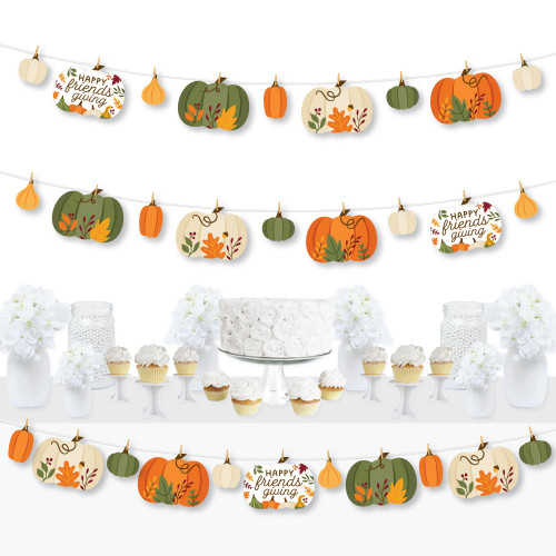Big Dot of Happiness Fall Friends Thanksgiving - Friendsgiving Party DIY Decorations - Clothespin Garland Banner - 44 Pieces Big Dot of Happiness Fall Friends Thanksgiving - Friendsgiving Party DIY Decorations - Clothespin Garland Banner - 44 Pieces