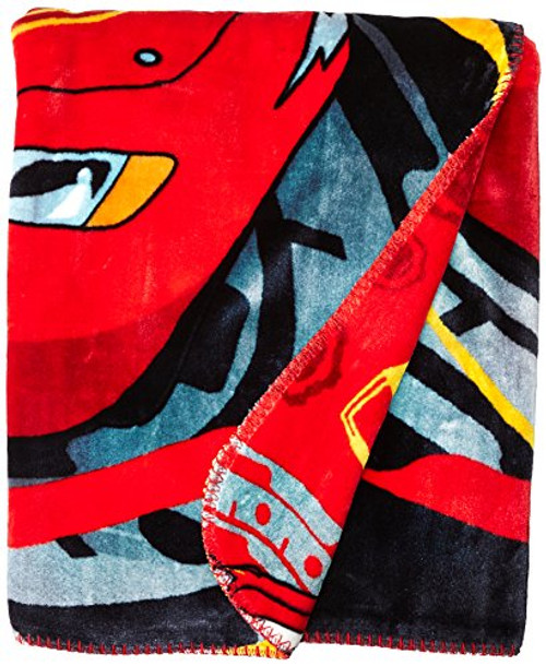 Disney-Pixar's Cars, "Lightning McQueen" Double Sided Cloud Throw Blanket, 50" x 60", Multi Color Disney-Pixar's Cars, "Lightning McQueen" Double Sided Cloud Throw Blanket, 50" x 60", Multi Color