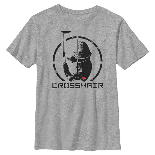 Star Wars Bad Batch Crosshair Boy's Crew Tee, Athletic Heather, X-Small