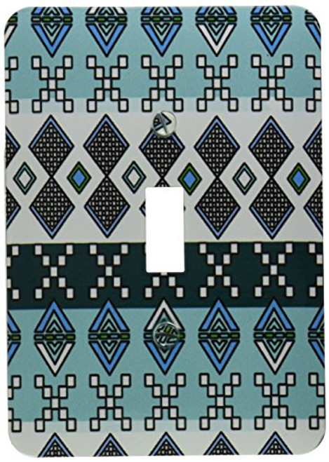 3dRose lsp_165801_1 Aztec Andes Tribal Geometric Pattern Blue and White Light Switch Cover 3dRose lsp_165801_1 Aztec Andes Tribal Geometric Pattern Blue and White Light Switch Cover