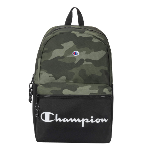 Champion unisex adult Manuscript Backpacks, Green Grid Camo, One Size US