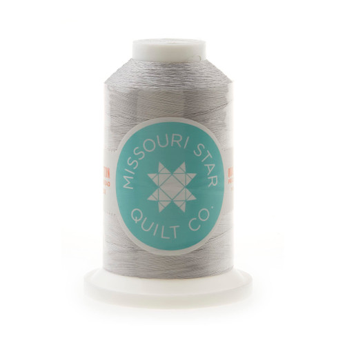 Missouri Star Cotton Sewing Thread - 3000yd Large Spool Double Mercerized Cotton Thread 50wt - Heavy Duty All Purpose Quilting Thread, Stainless Steel