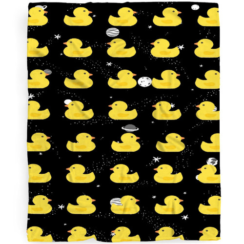 Ducks Blanket Gift for Boys Girls, Duck Gift for Duck Lovers Cute Ducks Throw Blanket Gifts for Kids Kawaii Animal Decor Plush Soft Lightweight Flannel Fleece Yellow Blankets for Sofa Bed 50x40In