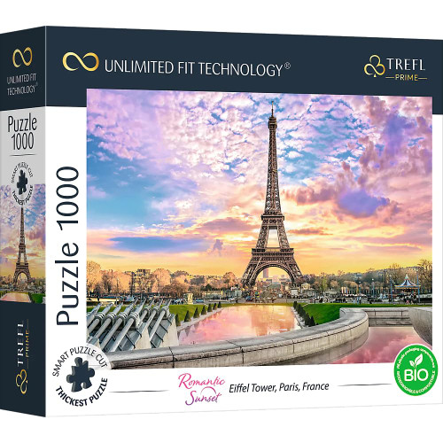 Trefl Prime 1000 Piece Puzzle - Romantic Sunset: Eiffel Tower, Paris, France Trefl Prime 1000 Piece Puzzle - Romantic Sunset: Eiffel Tower, Paris, France