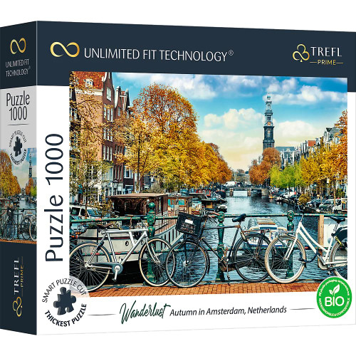 Trefl Prime 1000 Piece Puzzle - Wanderlust: Autumn in Amsterdam, Netherlands