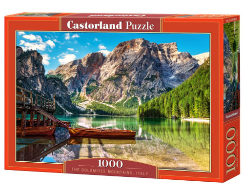 CASTORLAND 1000 Piece Jigsaw Puzzles, The Dolomites Mountains, Italy, Idyllic View, Landscape Puzzle, Adult Puzzle, Castorland C-103980-2 CASTORLAND 1000 Piece Jigsaw Puzzles, The Dolomites Mountains, Italy, Idyllic View, Landscape Puzzle, Adult Puzzle, Castorland C-103980-2
