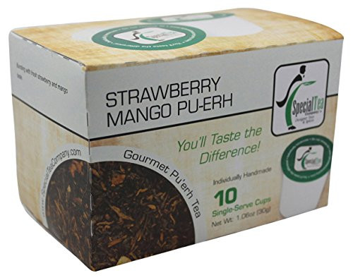 Special Tea Pu-erh Tea Single Serve Cup, Strawberry Mango, 1.06 Ounce