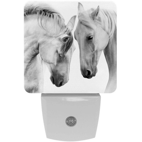 Animal Horse White Set of 2 Night Light Auto Sensor Dusk to Dawn Energy Efficient Plug in Led Nightlight Home Decor Animal Horse White Set of 2 Night Light Auto Sensor Dusk to Dawn Energy Efficient Plug in Led Nightlight Home Decor