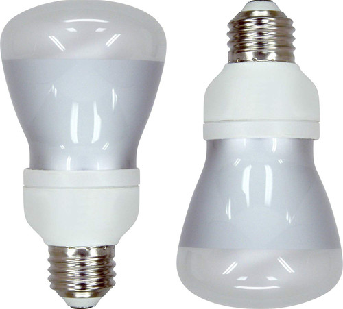 GE Lighting 76131 Energy Smart CFL 11-Watt (45-watt replacement) 400-Lumen R20 Floodlight Bulb with Medium Base, 2-Pack