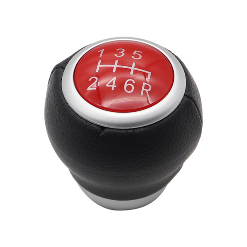 NLQR 6-Speed Shift KNOB Leather SIX Gear Shifter Compatible with Subaru Impreza WRX STI 2009-2018