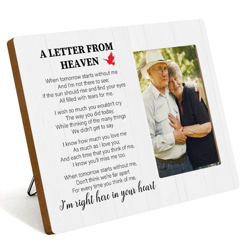 IAXIC Sympathy Gifts for Loss of Loved One Photo Frame Bereavement Gifts Condolences Gift for Loss Rustic Picture Frames Remembrance Gifts Grieving Gifts Wooden Picture Frames