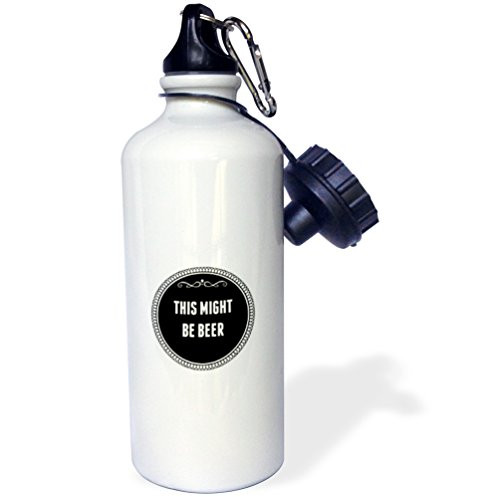 3dRose wb_202817_1 This might be beer - Sports Water Bottle, 21oz