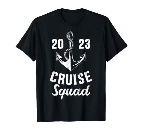 Cruise squad 2023 with anchor for cruising crew T-Shirt