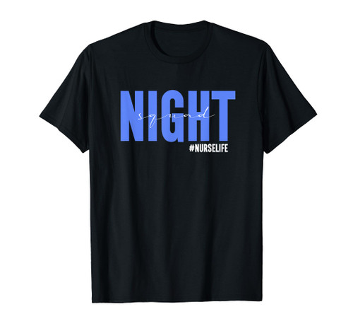 Professional Night Shift Nurse Squad Registered Nurses Week T-Shirt