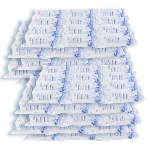 120pc Reusable Ice Pack Sheets?Dry Ice Packs for Shipping, Dry Ice for Shipping Frozen Food?Shipping Frozen Food Cold Packs for Cooler Lunch Bags Ice Pack Sheets for Transport Food, Meat