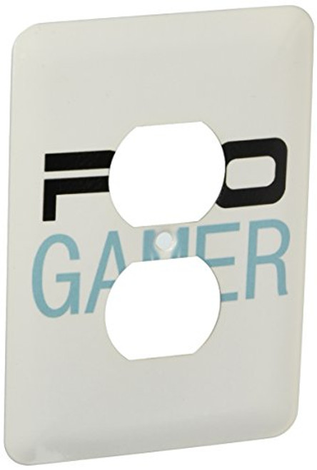 3dRose LLC lsp_151241_6 Pro Gamer Cool Gaming Job Or Hobby and Proud of It Pro-Gamer in Black and Blue Stylish Text 2 Plug Outlet Cover
