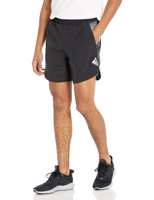 adidas Men's AEROREADY High Intensity Designed 4 Movement Graphic Training Shorts, Black/White, Medium