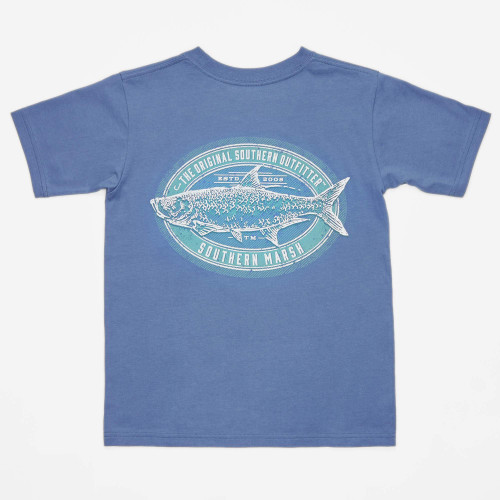 Youth Engravings - Tarpon, Bluestone, Youth Small