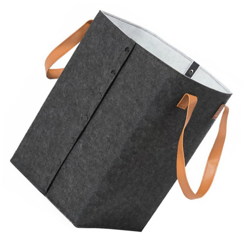 GARVALON laundry basket Felt Storage Baskets Bins laundry storage basket foldable laundry hamper Clothes Organizer large capacity clothes basket portable laundry box Felt cloth