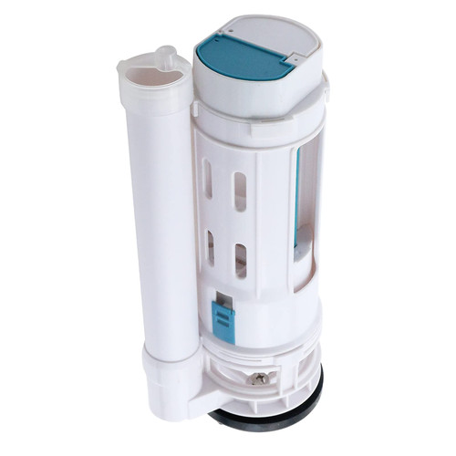 T Tulead Toilet Push Button Valve Replacement Flush Toilet Dual Flush Drain Valve 250mm/10" Height, Fit for Drainage Hole 65-75mm