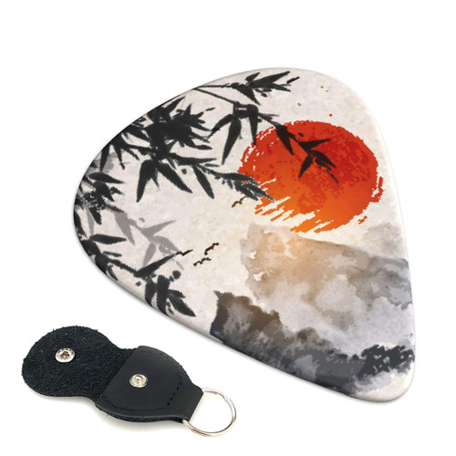 Guitar Picks Plectrums,Thin Guitar Picks For Electric Guitar Acoustic Guitar,Guitar Pick 6 Pack Guitar Pick Holder - Guitar Accessories Guitar Picks Triangle 0.46mm,0.71mm,0.96mm