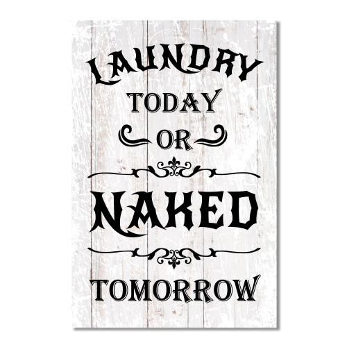 BESTORLOVE Laundry Room Decor Sign Laundry Today Or Naked Tomorrow Vintage Metal Sign Laundry Guide Laundry Decorative Loads of Fun Wash Room Home Decor Art Signs 8x12 Inch
