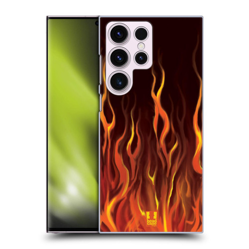Head Case Designs Inferno Hot Rod Flames Hard Back Case Compatible with Samsung Galaxy S23 Ultra 5G