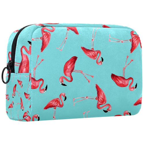 TBOUOBT Cosmetic Bags Makeup Bags for Women, Small Makeup Pouch Travel Bags, Red Flamingos Tropical Birds TBOUOBT Cosmetic Bags Makeup Bags for Women, Small Makeup Pouch Travel Bags, Red Flamingos Tropical Birds