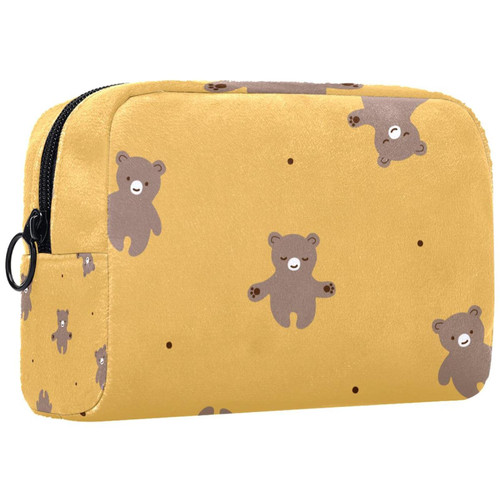 TBOUOBT Cosmetic Bags Makeup Bags for Women, Small Makeup Pouch Travel Bags, bear animal cartoon TBOUOBT Cosmetic Bags Makeup Bags for Women, Small Makeup Pouch Travel Bags, bear animal cartoon