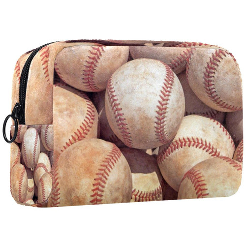 TBOUOBT Cosmetic Bags Makeup Bags for Women, Small Makeup Pouch Travel Bags, Baseball vintage TBOUOBT Cosmetic Bags Makeup Bags for Women, Small Makeup Pouch Travel Bags, Baseball vintage