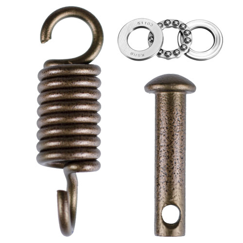 Hammock Chair Ultimate Hanging Kit - Egg Hammock Chair Spring Pin Plug Hardware- 500LB Hammock Chair Hanging kit for Hanging Basket Chairs Hammock and Porch Swings Brown Hammock Chair Ultimate Hanging Kit - Egg Hammock Chair Spring Pin Plug Hardware- 500LB Hammock Chair Hanging kit for Hanging Basket Chairs Hammock and Porch Swings Brown