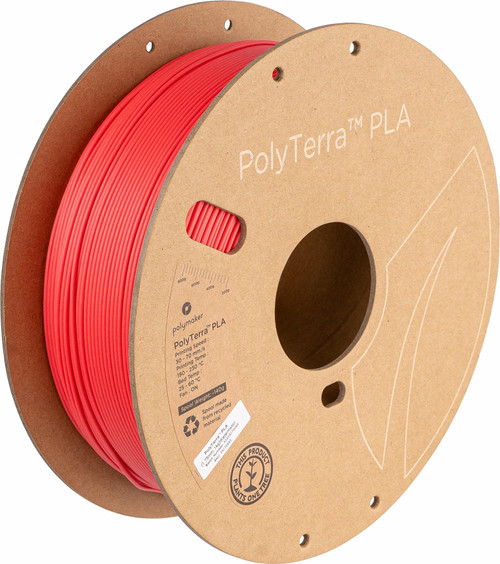 Polymaker Matte PLA Filament 1.75mm Pastel Watermelon, 1.75 PLA 3D Printer Filament 1kg- PolyTerra 1.75 PLA Filament Matte Light Red 3D Printing Filament