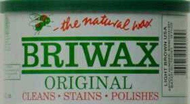 Briwax BR-1-LB (Light Brown) Furniture Wax, Cleans, Stains, and Polishes