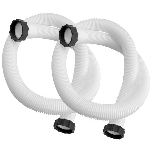 IDEASURE 1.5" Diameter 29060E Pool Pump Hoses for Above Ground Pools - 59" Long Pool Hoses for Intexx Cole man Filter Pumps, Sand Filters & Saltwater Systems with 1,500 to 2,500 GPH Capacity, 2 Pack