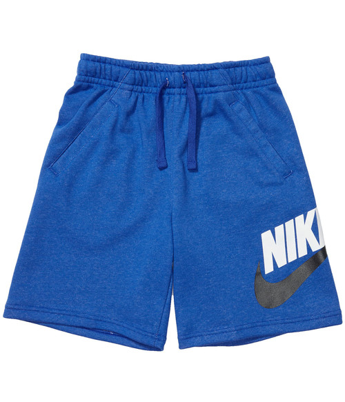 Nike Boy's Sportswear Club + HBR Fleece Shorts (Big Kids) Game Royal/Heather LG (14-16 Big Kid)