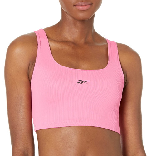 Reebok Women's Standard Sports Bra, Light Support, True Pink, Medium