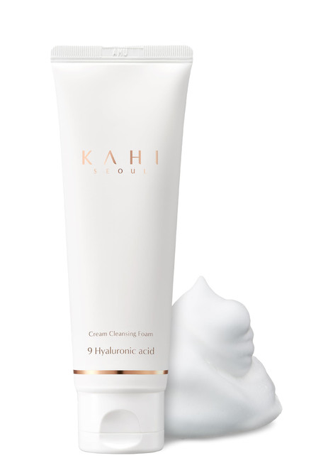 KAHI Cream Foaming Cleanser Face Wash | Hydrating Cream to Foam Cleanser for Oily Skin & Combination Face Care | Gentle Face Cleanser w/ Collagen K Beauty Foaming Face Wash 2.70 fl oz
