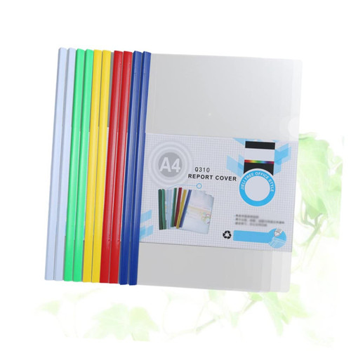 MAGICLULU 20pcs Folders Sliding Bar Holder Report Binder Contract File Holder File Folder A4 Slider Pp