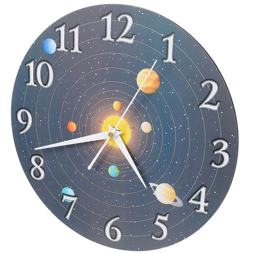IMIKEYA Wall Clock Rustic Clock Digital Clocks Antique Decor Clock for Wall Cartoon Hanging Clock Kids Room Hanging Clock Household Hanging Clock Silent Digital Clock Home Clock Space