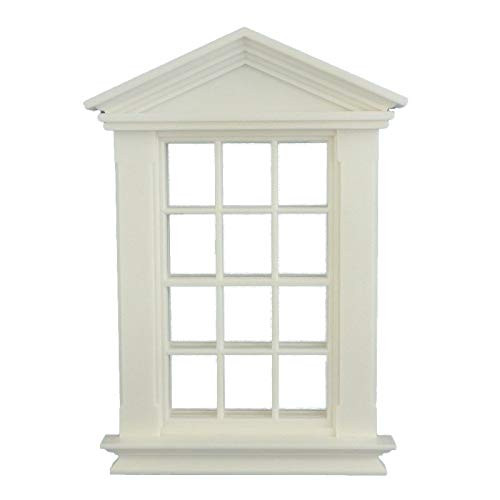 Melody Jane Dolls Houses White Plastic Georgian Window Frame 12 Pane 1:12 Scale DIY Builders