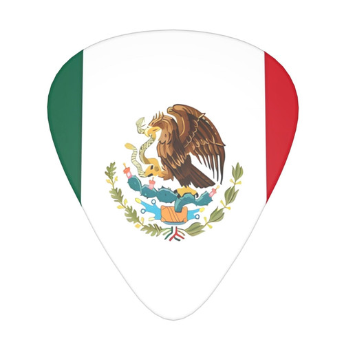 Flag Of Mexico Guitar Picks ~Guitar Accessories ~Premiun Guitar Picks For Acoustic Guitar Electric Guitar Bass Guitar For Men Women Professional Guitarist Musicians And Beginner