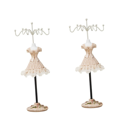 NOLITOY 2pcs rotating display stand necklace organizer stand clothing display rack display shelf dress jewelry stand jewelry rotating organizer wall jewelry mount accessories storage rack