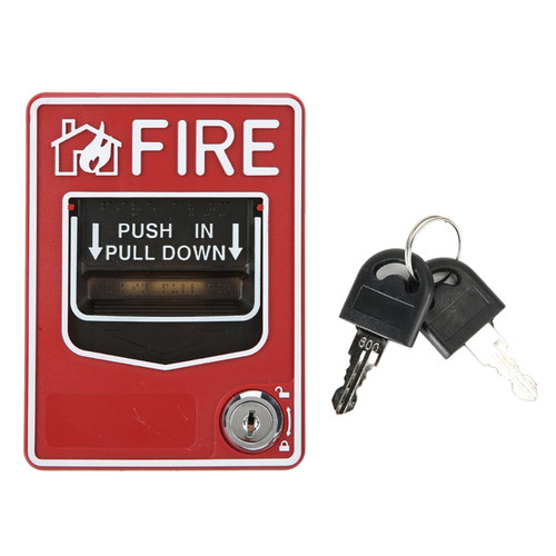 DC Manual Multiple Wire System Safety Fire Pull Station Alarm Button?Fire Alarm Button for 9-28V Call Point Safety