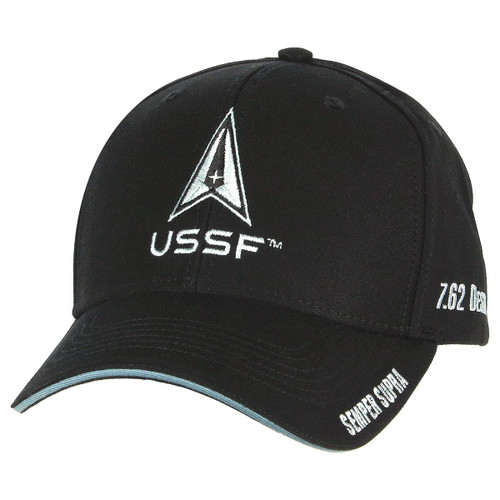 7.62 Design U.S. Space Force Logo Twill Baseball Hat Black