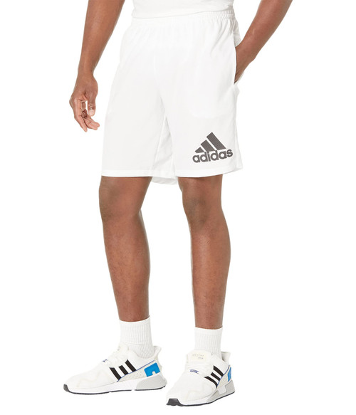 adidas Men's Run It Shorts, White, Large