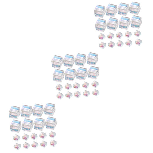 EXCEART 270 Pcs Jewelry Beads Glass Cube Bead Quartz Loose Beads DIY Jewelry Making Bead Bracelet Making Beads Earrings Making Bead Clear Glass Bracelet Making Kit Ab Beads Beaded Crystal EXCEART 270 Pcs Jewelry Beads Glass Cube Bead Quartz Loose Beads DIY Jewelry Making Bead Bracelet Making Beads Earrings Making Bead Clear Glass Bracelet Making Kit Ab Beads Beaded Crystal