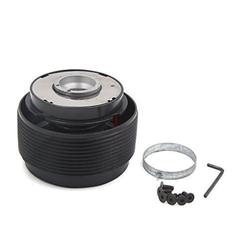 Uxcell a17111700ux0387 86 Teeth 6 Hole Aluminum Alloy Steering Wheel Hub Adapter Boss Kit for VW Golf