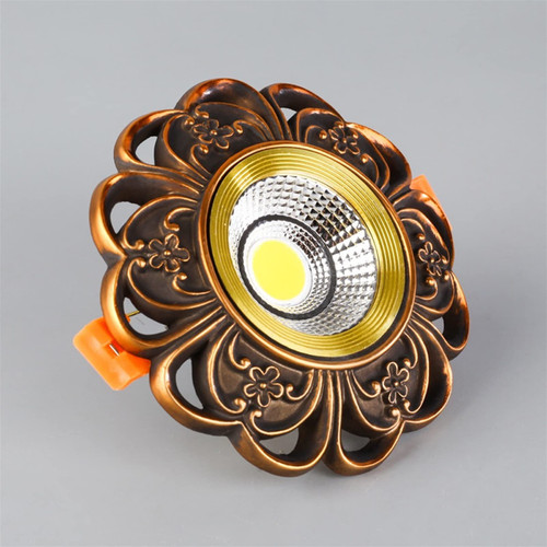 European wall light Round 3W 5W 7W Led Spotlight Open-hole Light Recessed Ceiling Spotlight Nordic Sytle Spotlight Soild Resin Corridor COB Embedded Ceiling Light Home Background Wall Recessed Ceiling