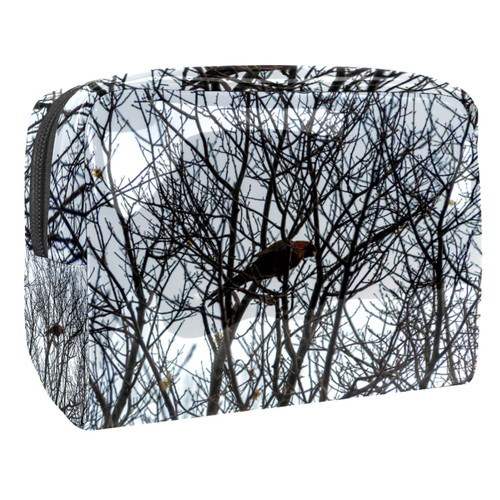 Portable Makeup Bag with Zipper Travel Toiletry Bag for Women Handy Storage Cosmetic Pouch Parrot Portable Makeup Bag with Zipper Travel Toiletry Bag for Women Handy Storage Cosmetic Pouch Parrot